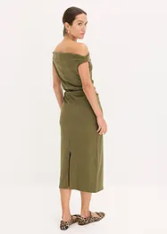 Midi šaty ve stylu Carmen, bonprix