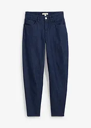 Džíny Barrel, Mid Waist, organická bavlna, bonprix