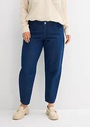 Džíny Barrel, Mid Waist, organická bavlna, bonprix