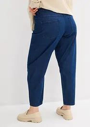 Džíny Barrel, Mid Waist, organická bavlna, bonprix