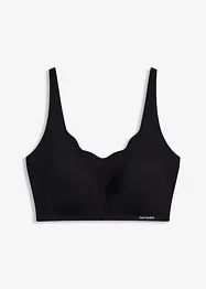 Vatovaná hladká podprsenka Feel Comfort bez kostic, laserově vyřezávaná, bonprix