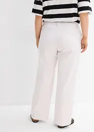Džíny Wide Leg, Mid Waist, s opaskem, bonprix