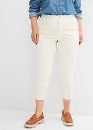 Džíny Mom, High Waist, nízký podíl streče, zkrácené, bonprix
