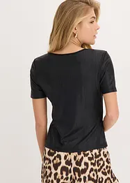 Triko z lesklého materiálu, bonprix