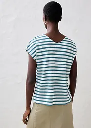 Tričko z čistého lnu, s netopýřími rukávy, bonprix