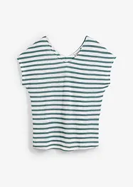 Tričko z čistého lnu, s netopýřími rukávy, bonprix