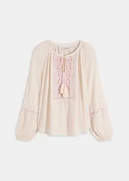 Oversize halenka s výšivkou, bonprix