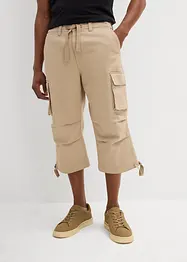 3/4 strečové cargo kalhoty, Loose Fit, extra široké, bonprix
