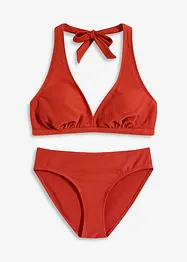 Bikiny s ramínkem kolem krku, ze strukturovaného materiálu (2dílná souprava), bonprix