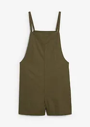 Krátký overal ze vzdušné lněné směsi, bonprix