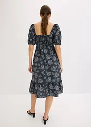 Midi šaty s nabíranými rukávy, bonprix