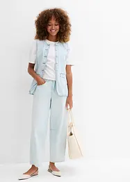 Balónové džíny Mid Waist, Super Soft, zkrácené, bonprix