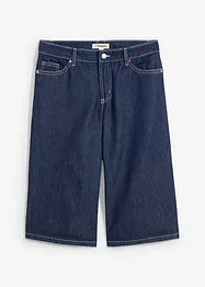 Džínové bermudy Mid Waist, Low Stretch, bonprix