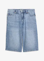 Džínové bermudy Mid Waist, Low Stretch, bonprix