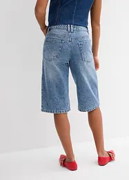 Džínové bermudy Mid Waist, Low Stretch, bonprix