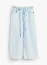 Džínová midi sukně, Mid Waist, Super Soft, bonprix