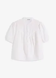 Mušelínová halenka s krátkým rukávem, bonprix