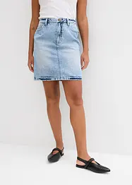 Džínová sukně Mid Waist, Low Stretch, bonprix