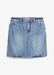 Džínová sukně Mid Waist, Low Stretch, bonprix