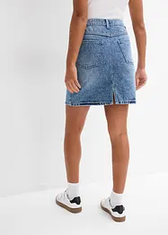 Džínová sukně Mid Waist, Low Stretch, bonprix