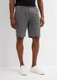 Strečové bermudy se sklady v pase, Regular Fit, bonprix