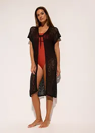 Plážové kimono s háčkovaným vzhledem, z viskózy, bonprix