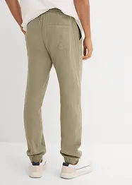 Mušelínové kalhoty bez zapínání, Regular Fit, Tapered, bonprix