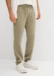 Mušelínové kalhoty bez zapínání, Regular Fit, Tapered, bonprix