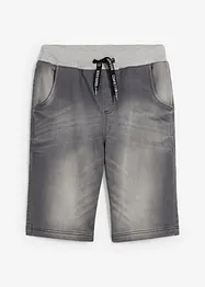 Teplákové džínové bermudy, Regular Fit, bonprix