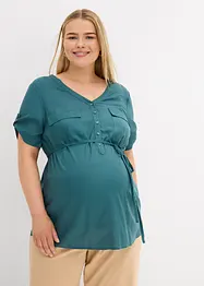 Těhotenská a kojicí halenka 2 v 1, ze splývavé viskózy, bonprix