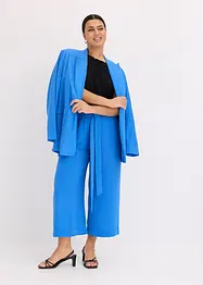 Kalhoty Culotte bez zapínání se založenými nohavicemi, bonprix