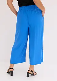 Kalhoty Culotte bez zapínání se založenými nohavicemi, bonprix