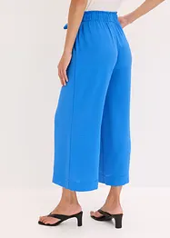 Kalhoty Culotte bez zapínání se založenými nohavicemi, bonprix