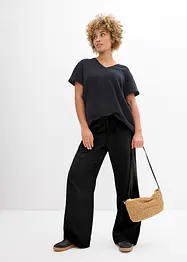 Úpletová tunika z jemného mušelínu, bonprix