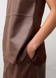 Tílko s přední stranou z napa jehnětiny, bonprix