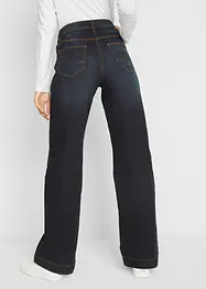 Džíny, Wide Leg, Mid Waist, pohodlný pas, bonprix