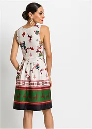 Pouzdrové šaty z pevného materiálu scuba, s vánočním motivem, bonprix