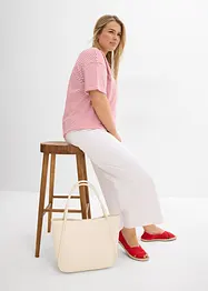 Džíny High Waist se širokými nohavicemi, cropped, bonprix