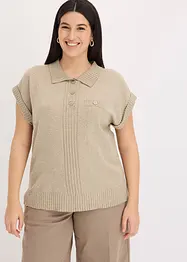 Polo svetr s bavlnou, bonprix