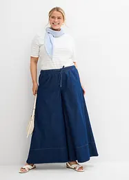 Džíny Wide Leg, Mid Waist, pohodlný pas, bonprix
