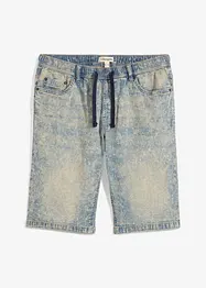 Lehké džínové bermudy bez zapínání Slim Fit, bonprix