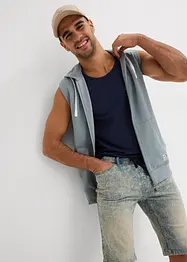 Lehké džínové bermudy bez zapínání Slim Fit, bonprix