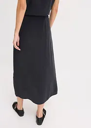 Midi sukně ze splývavé viskózy, bonprix
