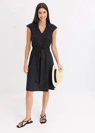 Halenkové šaty s vázačkou, bonprix