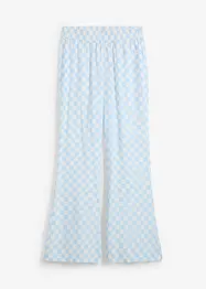 Kostkované kalhoty Marlene ze splývavé viskózy, bonprix