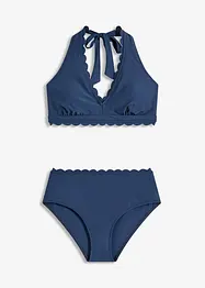 Bikiny s ramínkem kolem krku (2dílná souprava), recyklovaný polyamid, bonprix