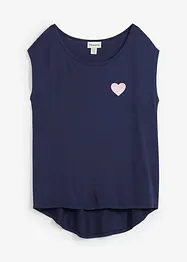 Tričko s asymetrickým spodním okrajem, ze splývavé směsi s viskózou, bonprix