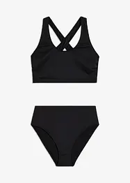Žebrované bikiny s podprsenkovým topem (2dílná souprava), bonprix