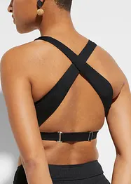 Žebrované bikiny s podprsenkovým topem (2dílná souprava), bonprix
