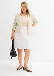 Strečová džínová sukně, High Waist, bonprix